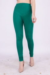 Forest Green Churidar Leggings